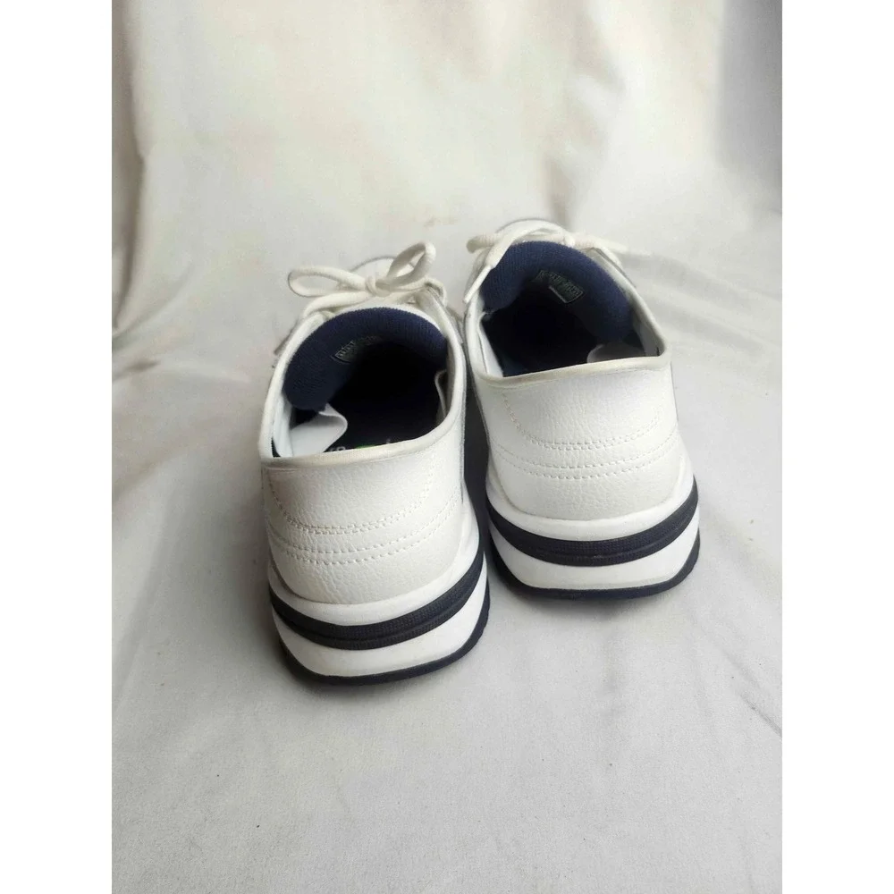 Skechers Hands Free Slip-ins Durham White Navy Extra Wide 232444WW Mens 9.5